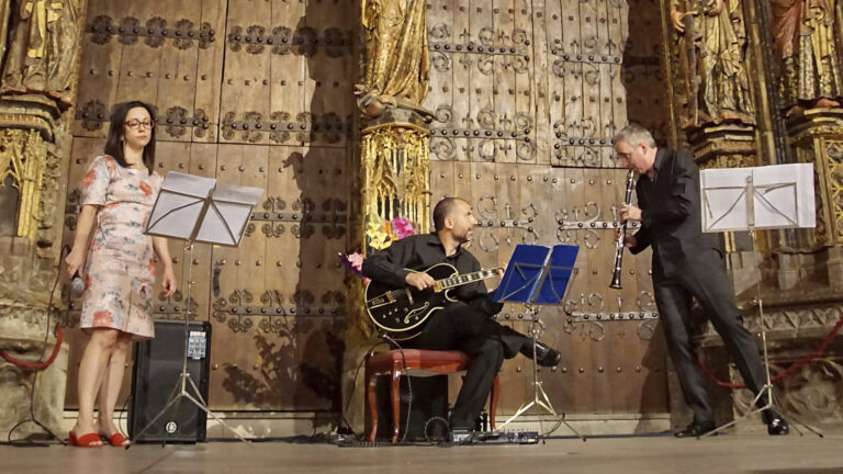 Sonia San Román, Ulrich Calvo y Eduardo Moreno